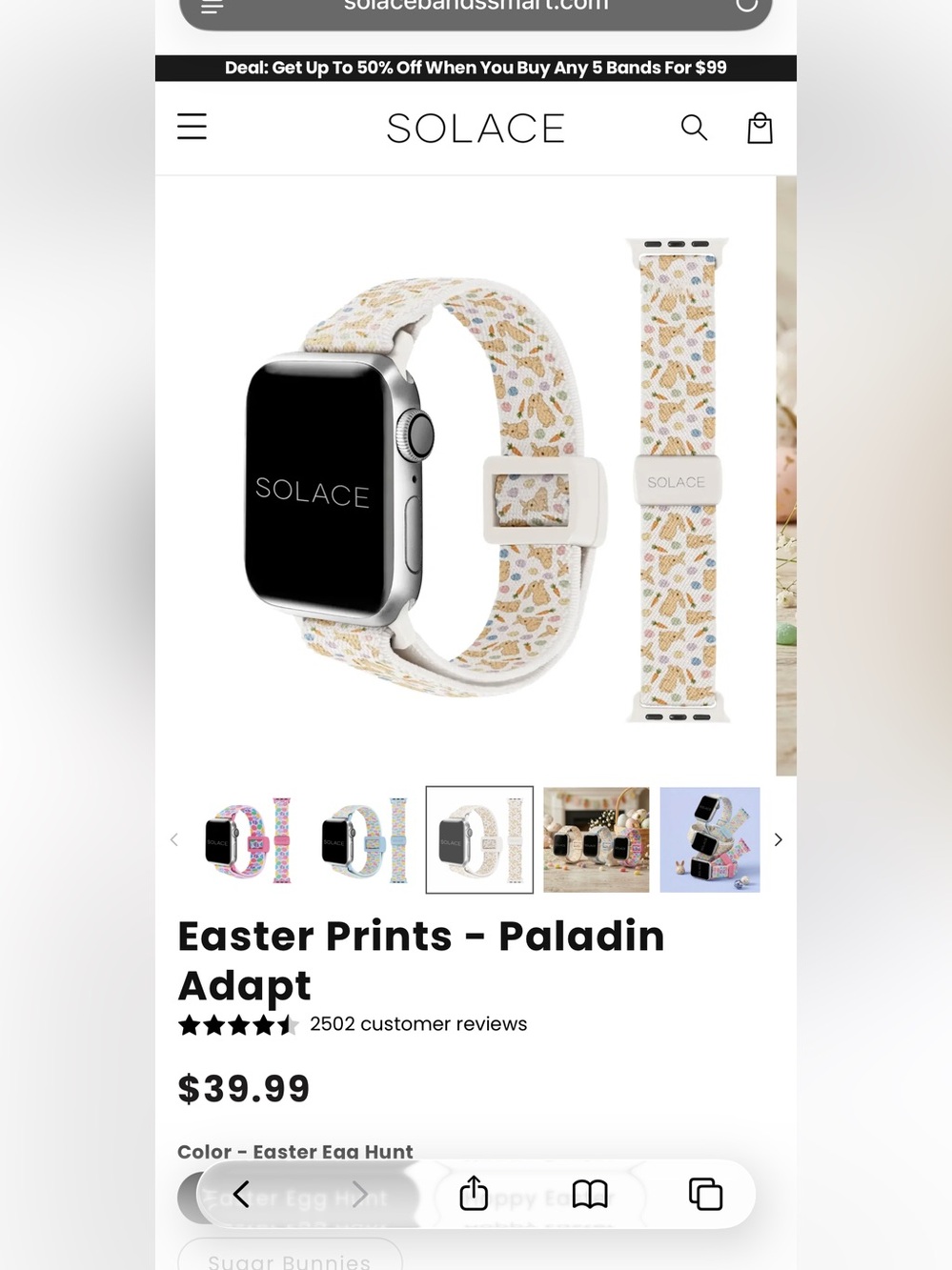 SolaceEaster Prints Paladin Adapt Apple Watch Band